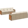 Image de vidaXL - 9-delige - Loungeset - met - kussens - poly - rattan - beige