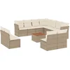 Image de vidaXL - 12-delige - Loungeset - met - kussens - poly - rattan - beige