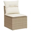 Image de vidaXL - 6-delige - Loungeset - met - kussens - poly - rattan - beige
