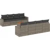 Image de vidaXL - 9-delige - Loungeset - met - kussens - poly - rattan - grijs