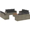 Image de vidaXL - 13-delige - Loungeset - met - kussens - poly - rattan - grijs