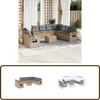 Image de vidaXL - 10-delige - Loungeset - met - kussens - poly - rattan - beige