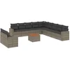 Image de vidaXL - 12-delige - Loungeset - met - kussens - poly - rattan - grijs