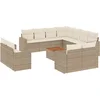 Image de vidaXL - 12-delige - Loungeset - met - kussens - poly - rattan - beige