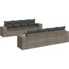 Image de vidaXL - 9-delige - Loungeset - met - kussens - poly - rattan - grijs
