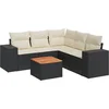 Image de vidaXL - Patio - Sofa - Set - 6-zits - Black - and - Cream