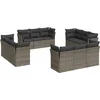 Image de vidaXL - 12-delige - Loungeset - met - kussens - poly - rattan - grijs