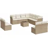 Image de vidaXL - 12-delige - Loungeset - met - kussens - poly - rattan - beige