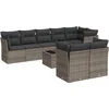 Image de vidaXL - 9-delige - Loungeset - met - kussens - poly - rattan - grijs