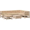 Image de vidaXL - 8-delige - Loungeset - met - kussens - massief - grenenhout