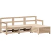 Image de vidaXL - 4-delige - Loungeset - massief - grenenhout