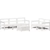 Image de vidaXL - 6-delige - Loungeset - massief - grenenhout - wit