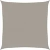Image de vidaXL - Zonnezeil - 160 - g/m² - vierkant - 5x5 - m - HDPE - lichtgrijs
