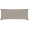 Image de vidaXL - Zonnezeil - 160 - g/m² - rechthoekig - 2x5 - m - HDPE - lichtgrijs