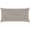 Image de vidaXL - Zonnezeil - 160 - g/m² - rechthoekig - 2,5x4,5 - m - HDPE - lichtgrijs