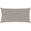 Image de vidaXL - Zonnezeil - 160 - g/m² - rechthoekig - 3x6 - m - HDPE - lichtgrijs