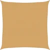 Image de vidaXL - Zonnezeil - 160 - g/m² - vierkant - 7x7 - m - HDPE - zandkleurig