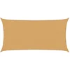 Image de vidaXL - Zonnezeil - 160 - g/m² - rechthoekig - 2x4 - m - HDPE - zandkleurig