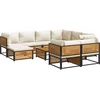 Image de vidaXL - 10-delige - Loungeset - met - kussens - massief - acaciahout