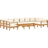 Image de vidaXL - 8-delige - Loungeset - met - kussens - massief - acaciahout