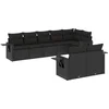 Image de vidaXL - 8-delige - Loungeset - met - kussens - poly - rattan - zwart