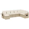 Image de vidaXL - 8-delige - Loungeset - met - kussens - poly - rattan - beige