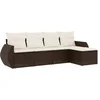 Image de vidaXL - 5-delige - Loungeset - met - kussens - poly - rattan - bruin