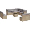 Image de vidaXL - 12-delige - Loungeset - met - kussens - poly - rattan - beige