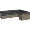 Image de vidaXL - 9-delige - Loungeset - met - kussens - poly - rattan - grijs