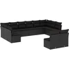 Image de vidaXL - 12-delige - Loungeset - met - kussens - poly - rattan - zwart