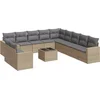 Image de vidaXL - 12-delige - Loungeset - met - kussens - poly - rattan - beige