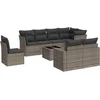 Image de vidaXL - 9-delige - Loungeset - met - kussens - poly - rattan - grijs
