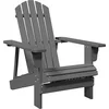 Image de vidaXL - Stoel - Adirondack - 69x85x90,5 - cm - massief - vurenhout - grijs