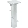 Image de vidaXL - Parasolvoet - voor - in - de - grond - 16x16x39,5 - cm - staal - zilverkleurig