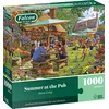 Image de Jumbo legpuzzel Falcon 1000 stukjes - kleurrijke pubtuin puzzel.