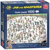 Image de Jan van Haasteren - Skateboarden in de bowl - 1000 stukjes puzzel - Legpuzzel