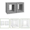 Image de vidaXL Gabion Palen - Schanskorf Palen - Schanskorf palen 2 st 50x50x60 cm ijzer - Tuindecoratie - Tuinhek - Sierhagen