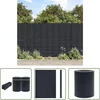 Image de vidaXL Pvc Schermen - Tuinschermen - Tuinschermen 4 st 35x0,19 m PVC mat donkergrijs - Privacy Screen - Buitenschildering - Balkondecoratie