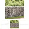 Image de vidaXL Gabion Muurtjes - Schanskorfmuur - Schanskorfmuur met deksels 900x30x100 cm gegalvaniseerd staal - Tuinafscheiding - Metalen Hekwerk - Sierhekwerk