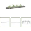 Image de vidaXL Tuingereedschap - Gabion Plantenbak - Gabion plantenbak verhoogd 180x30x10 cm gegalvaniseerd staal - Siertuin - Plantenbakken - Buitendecoratie