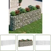 Image de vidaXL Gabion Plantenbak - Tuin Decoratie - Gabion plantenbak verhoogd 330x50x100 cm gegalvaniseerd ijzer - Sierhekwerk - Metalen Plantenbak - Buitenschilderij