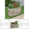 Image de vidaXL Siertuin - Gabion Plantenbak - Gabion plantenbak verhoogd 120x50x50 cm gegalvaniseerd ijzer - Tuindecoratie - Metalen Plantenbak - Galvaniseerde Plantenbak