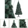 Image de vidaXL Kerstdecoratie - Kunstkerstboom - Kunstkerstboom met standaard 150 cm PET groen - Kerstboom Kopen - Kerstboom 150cm - Groene Kerstboom