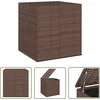Image de vidaXL Opbergbox - Tuinbox - Tuinbox 100x97,5x104 cm polyetheen rattan bruin - Buitentoebehoren - Garden Storage - Ratan Kast