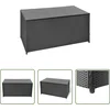 Image de vidaXL Opbergkast - Tuinbox - Tuinbox 120x50x60 cm poly rattan zwart - Buitenschrijnwerk - PE-rattan - Zwarte Tuinbox
