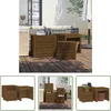 Image de vidaXL Opslagbox - Tuin Box - 3-delige Tuinboxset massief grenenhout honingbruin - Houten Kast - Buitenschrijnwerk - Veranda Meubel