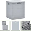 Image de vidaXL Opbergkast - Tuinopslag - Opbergbox voor in de tuin 90 L lichtgrijs - Buitentoiletten - Tuindecoratie - Plastic Box