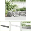 Image de vidaXL Tuinafscheiding - Schanskorfmuur - Schanskorfmuur 450x30x50 cm gegalvaniseerd staal - Gabion Muurtje - Sierhekwerk - Terrasdecoratie