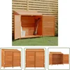 Image de vidaXL Houtenschuur - Tuinschuur - Tuinschuur 102x52x112 cm massief vurenhout bruin - Vurenhoutschuur - Buitenschuur - Opslagruimte