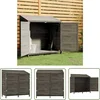 Image de vidaXL Houtschuur - Tuinhuis - Tuinschuur 102x52x112 cm massief vurenhout antracietkleurig - Buitenschuur - Opslagruimte - Tuingereedschap